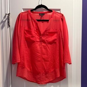 Express Women's Dark Pink Blouse